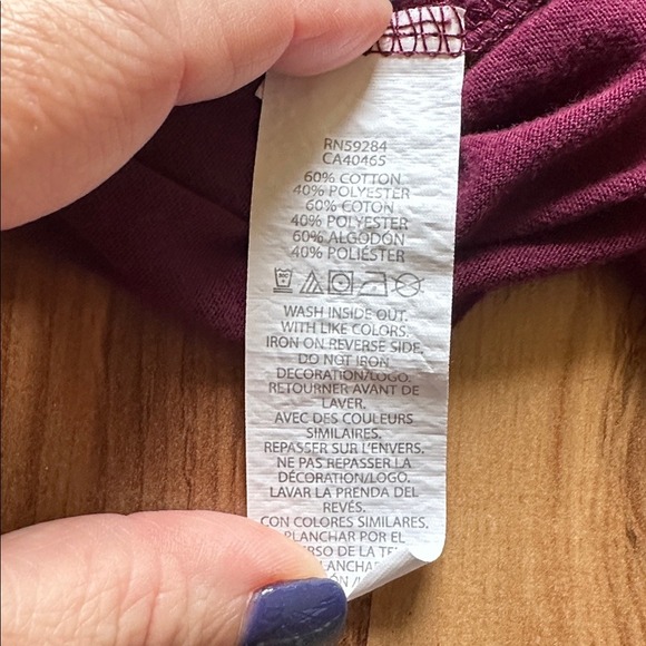 The Children's Place Girls Maroon Christmas Graphic Tee Size XXL 16‎ - Picture 4 of 5